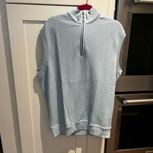 NWOTs Peter Millard quarter zip light blue vest